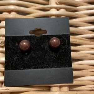 💛Milk chocolate stud earrings